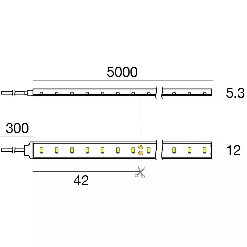 Silicone 168 LEDs/m