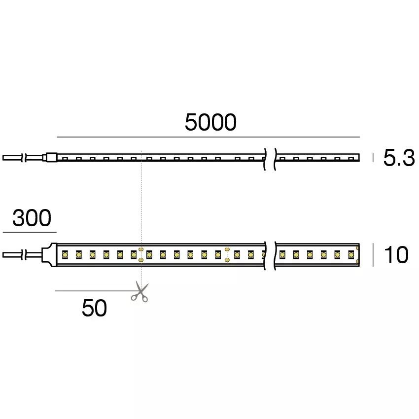 Silicone 120 LEDs/m