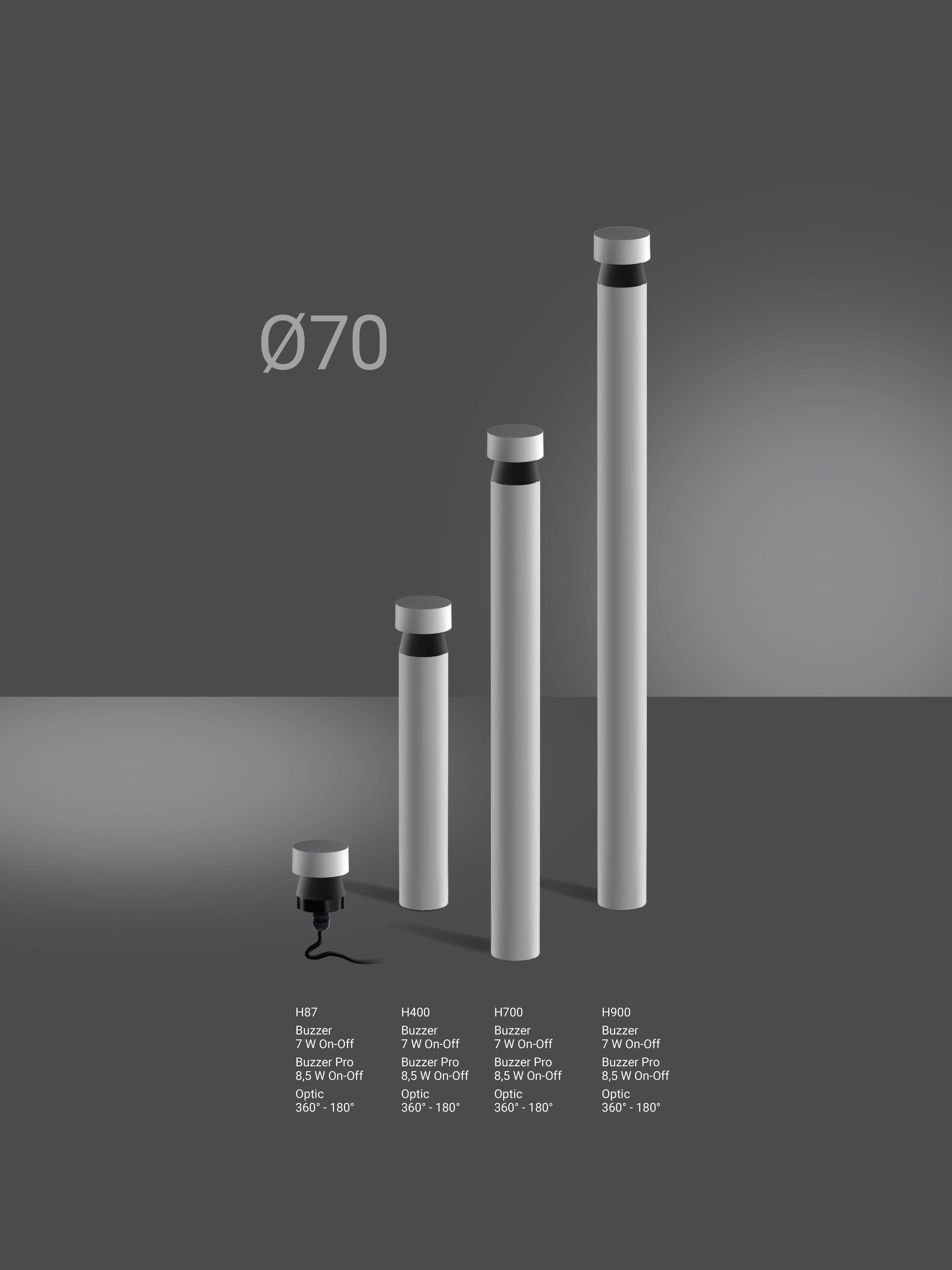 Buzzer Linealightgroup Bollards Light 1260X1680 Diam70 1