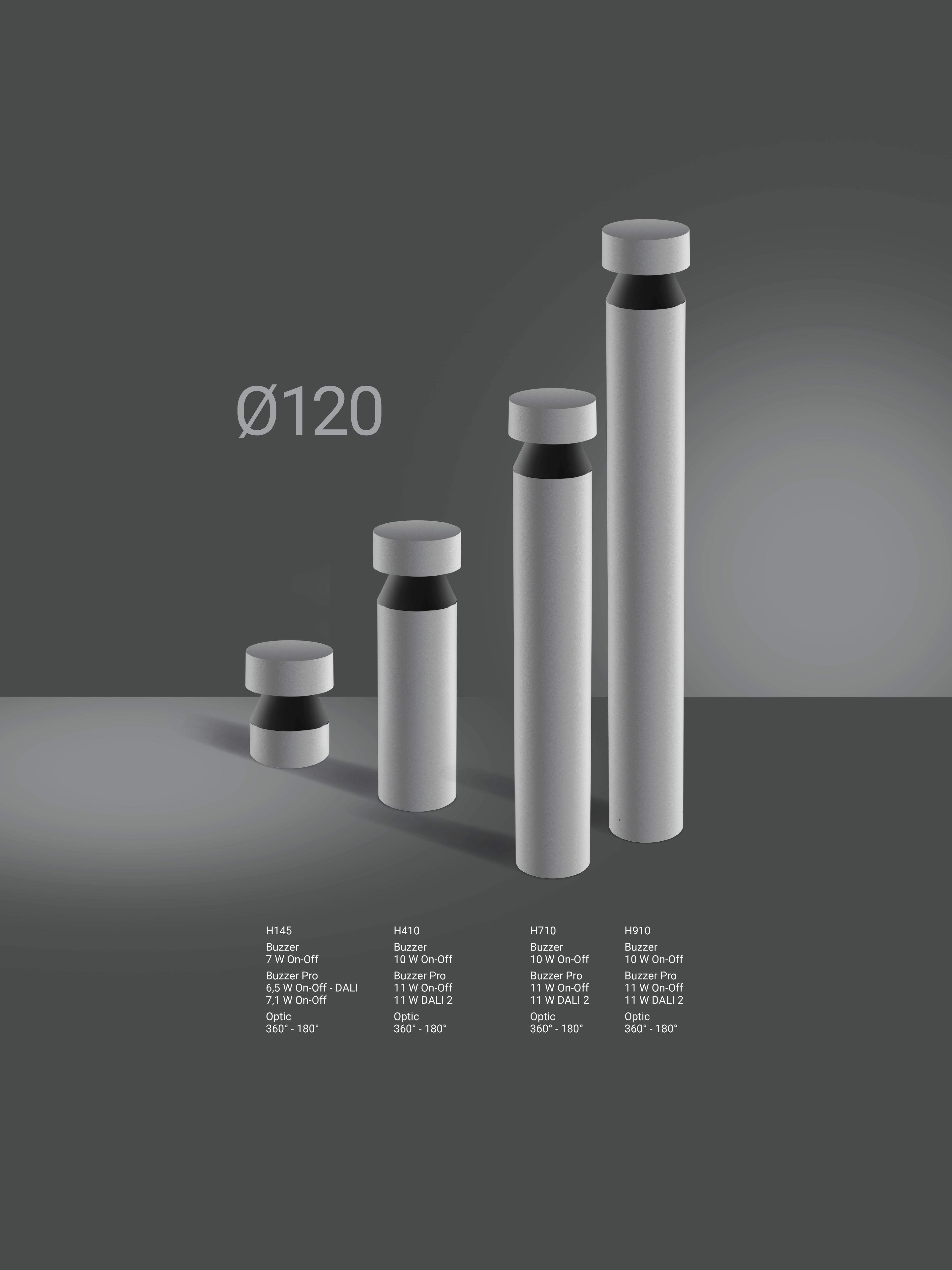 Buzzer Linealightgroup Bollards Light 1260X1680 Diam120