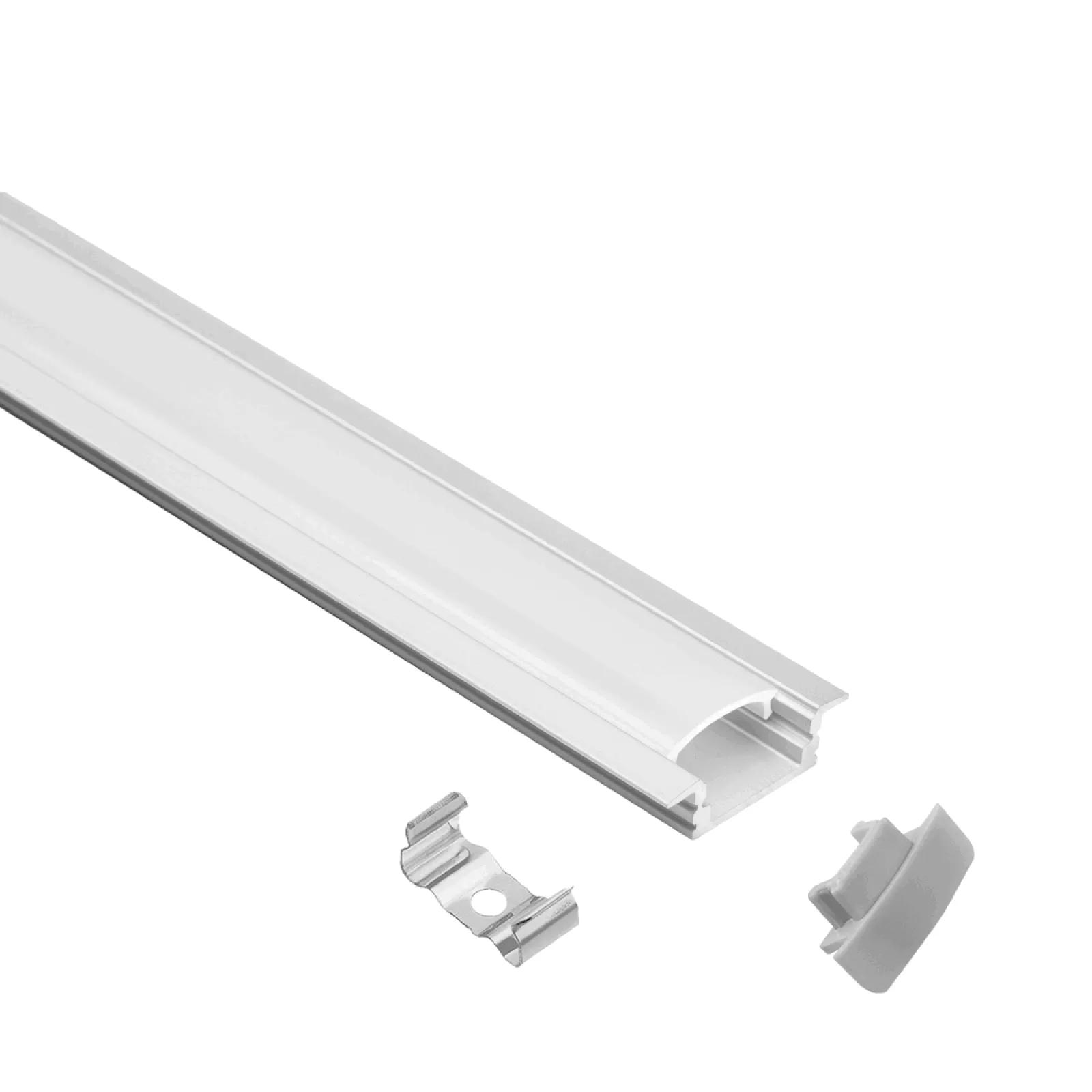Kit Sageto_24/08 - Profile, diffuser, caps, brackets | 98895-98943-98896-98944 - 2000x8.1x24.3mm